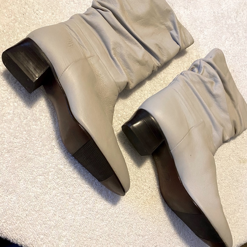 Brand New Soft Leather Calf High Boots - Size 6.5 M - Boot Shaft 10” - box 8